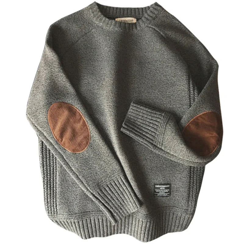 Heren Oversized Trui Gebreid Casual Winter Pullover 8