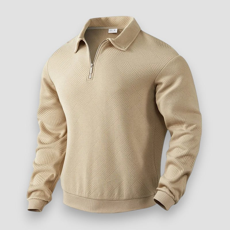 Heren Poloshirt met Rits en Sportieve Stijl 1