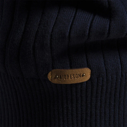 Heren Pullover Sweater Met Rits Katoen Casual Herfst 5