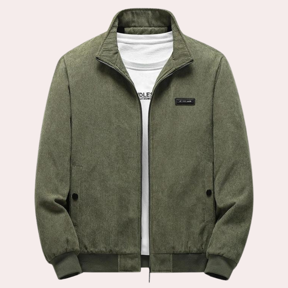 Heren Retro Fløjlsjakke met Tijdsloos Design 1