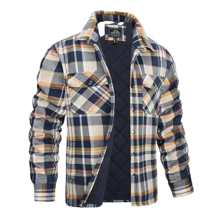 Heren Ruitvormige Langarmige Blazer 0