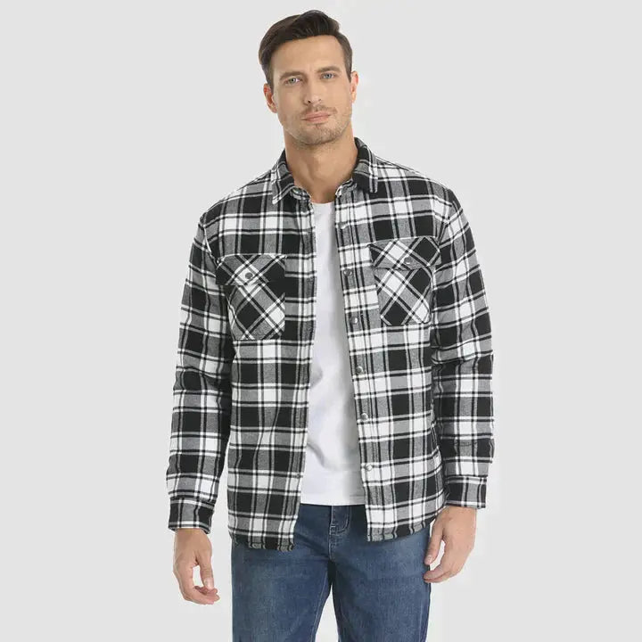 Heren Ruitvormige Langarmige Blazer 1