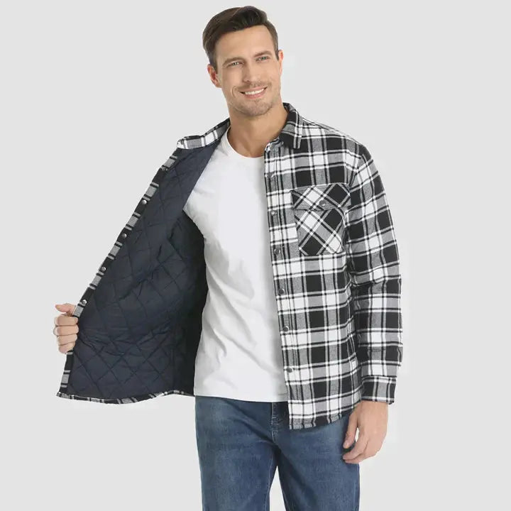 Heren Ruitvormige Langarmige Blazer 2