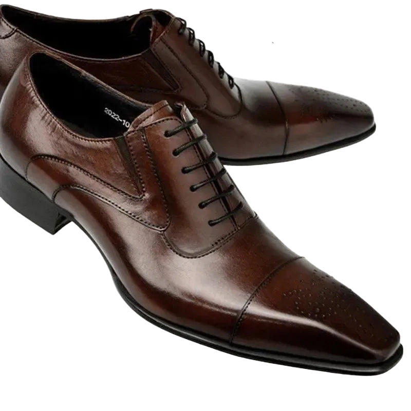 Heren Schoenen Oxford Vetersluiting Britse Casual Stijl 0