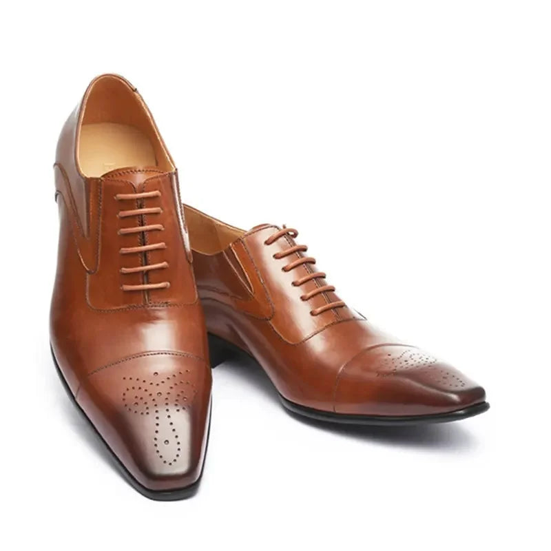 Heren Schoenen Oxford Vetersluiting Britse Casual Stijl 7