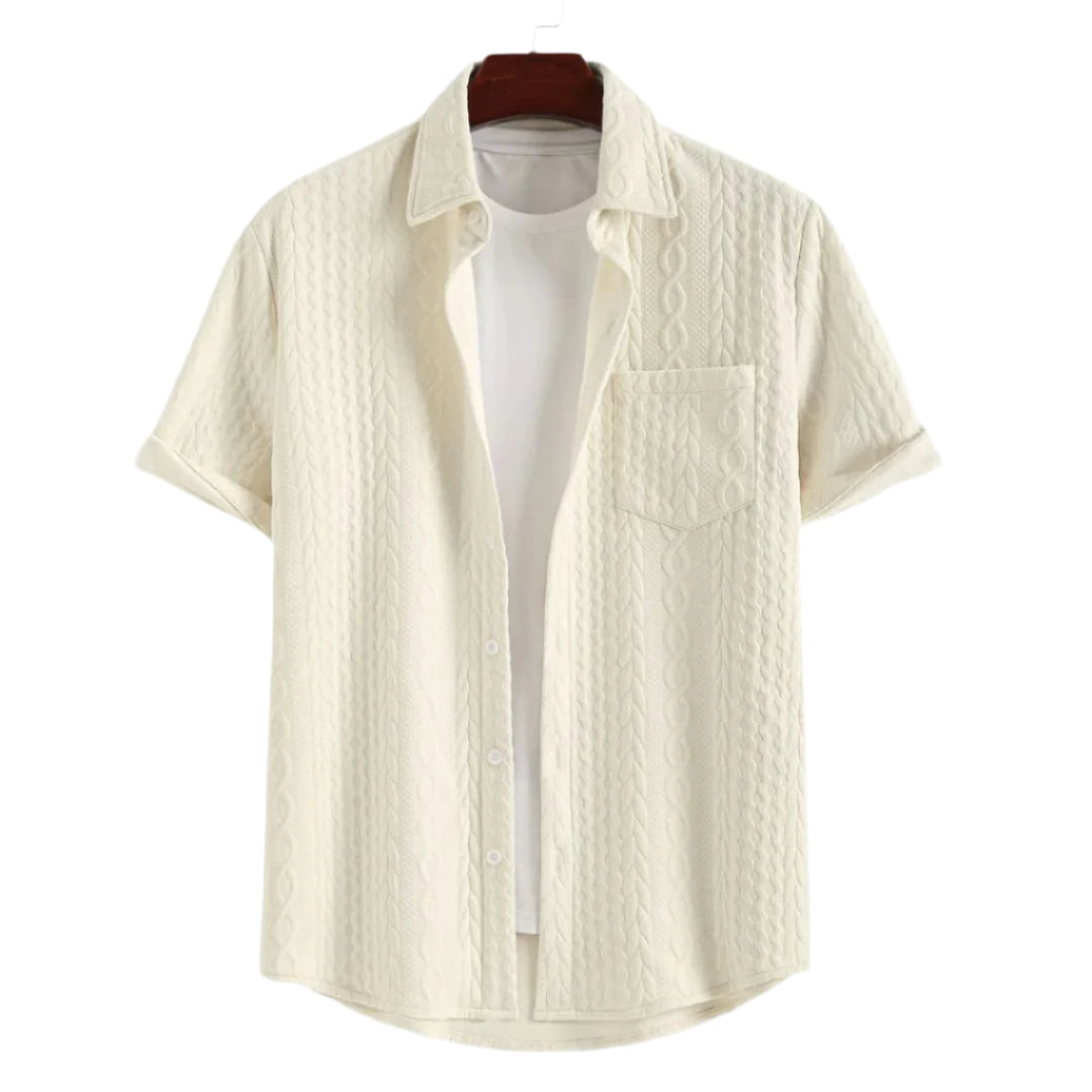 Heren Shirt Gebreid Comfortabel 0