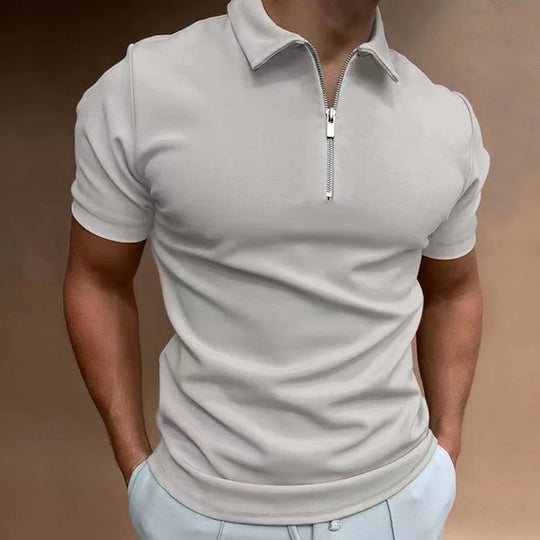 Heren T-shirt Korte Mouwen Halve Rits Casual Sportstijl 5
