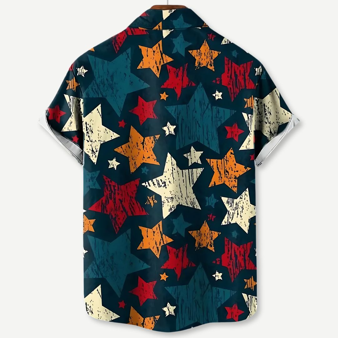 Heren T-shirt Relaxed Sterrenpatroon 1
