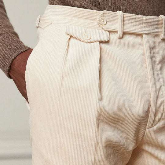 Heren Tailored Broek Wolmix Rechtaf 4