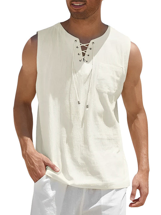 Heren Tanktop Casual Ademend Katoen voor Sport en Vrije Tijd 10