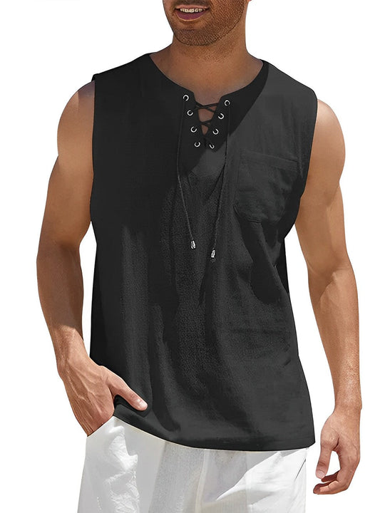 Heren Tanktop Casual Ademend Katoen voor Sport en Vrije Tijd 2