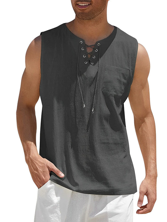 Heren Tanktop Casual Ademend Katoen voor Sport en Vrije Tijd 4