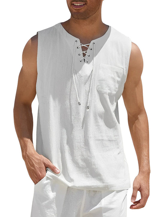 Heren Tanktop Casual Ademend Katoen voor Sport en Vrije Tijd 7