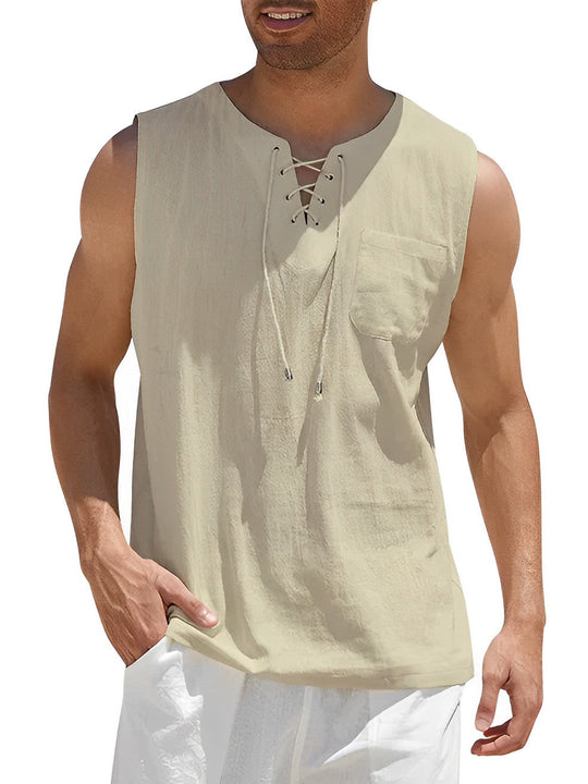 Heren Tanktop Casual Ademend Katoen voor Sport en Vrije Tijd 9