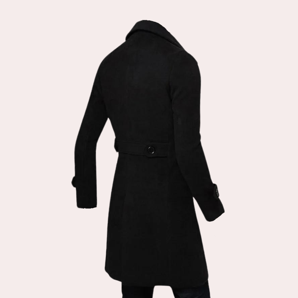 Heren Trenchcoat Dubbelzijdig Stijlvol 1