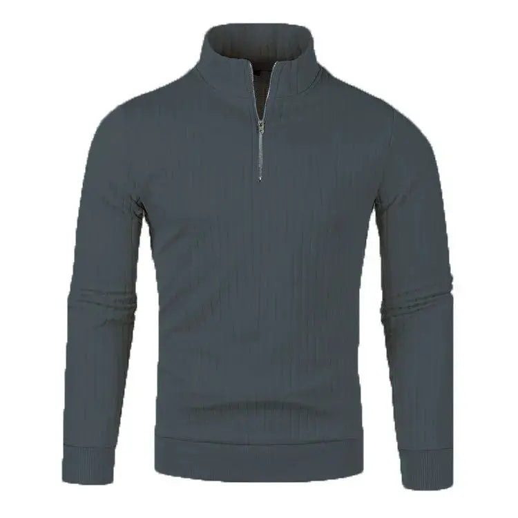 Heren Trui met Halve Blixtluiting Casual en Trendy 8