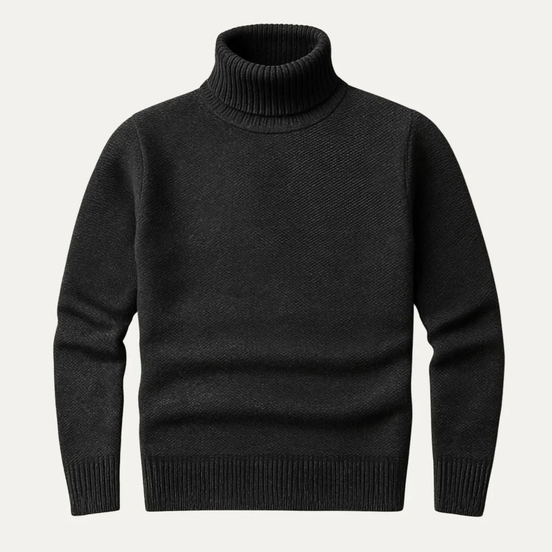 Heren Turtleneck Trui Merino Wol Klassiek Comfortabel 3