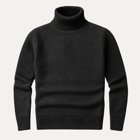 Heren Turtleneck Trui Merino Wol Klassiek Comfortabel 3