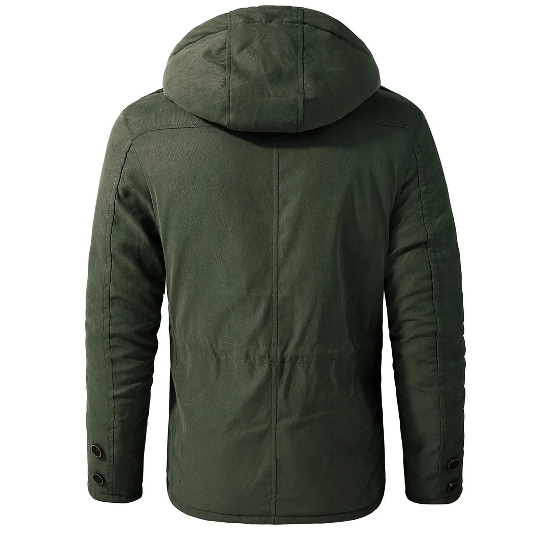 Heren Utility Jacket Met Capuchon en Meerdere Zakjes 3