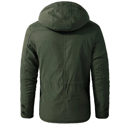 Heren Utility Jacket Met Capuchon en Meerdere Zakjes 3