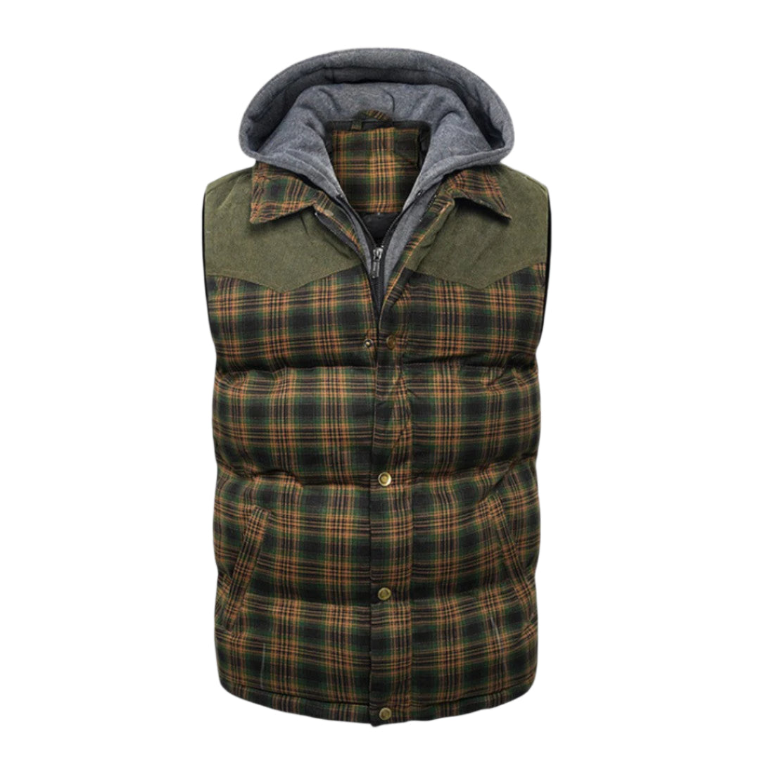 Heren Vest Capuchon Katoen Polyester Lichtgewicht Met Zakken 0