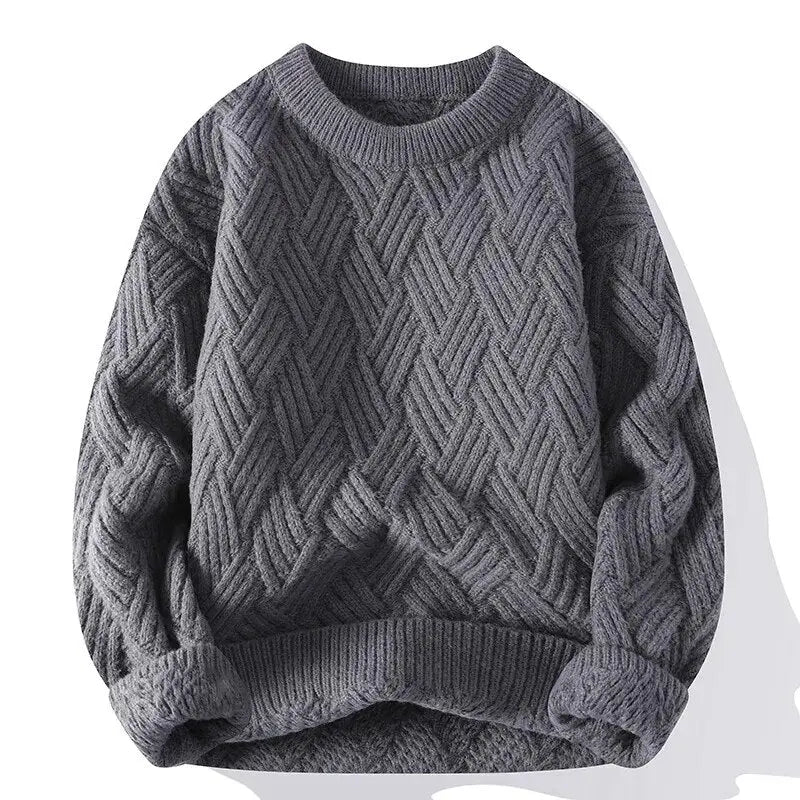 Heren Vintage Casual Trui Relaxed Fit Katoen 0