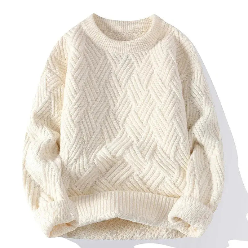 Heren Vintage Casual Trui Relaxed Fit Katoen 6