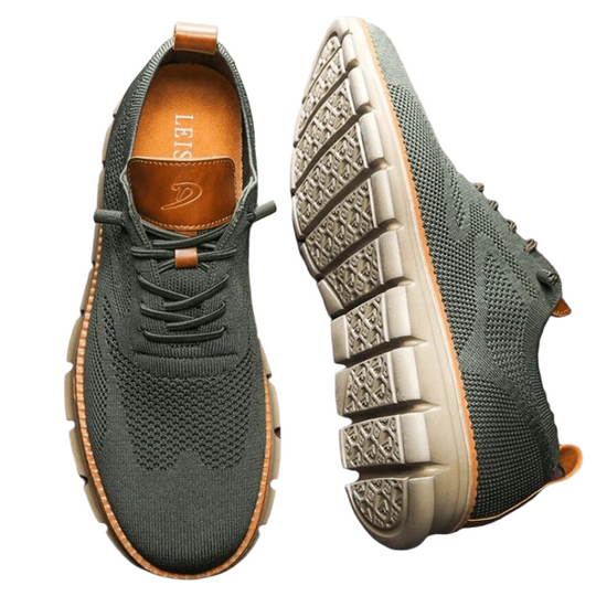 Herenschoenen Casual Ademend Leer Schokabsorberend 0