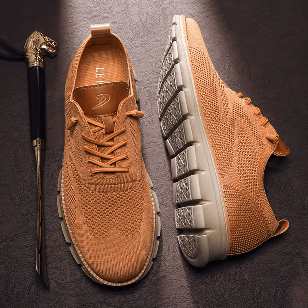 Herenschoenen Casual Ademend Leer Schokabsorberend 1