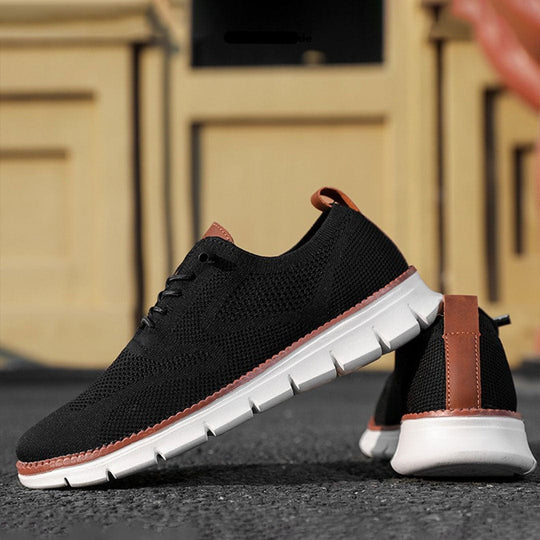 Herenschoenen Casual Ademend Leer Schokabsorberend 5