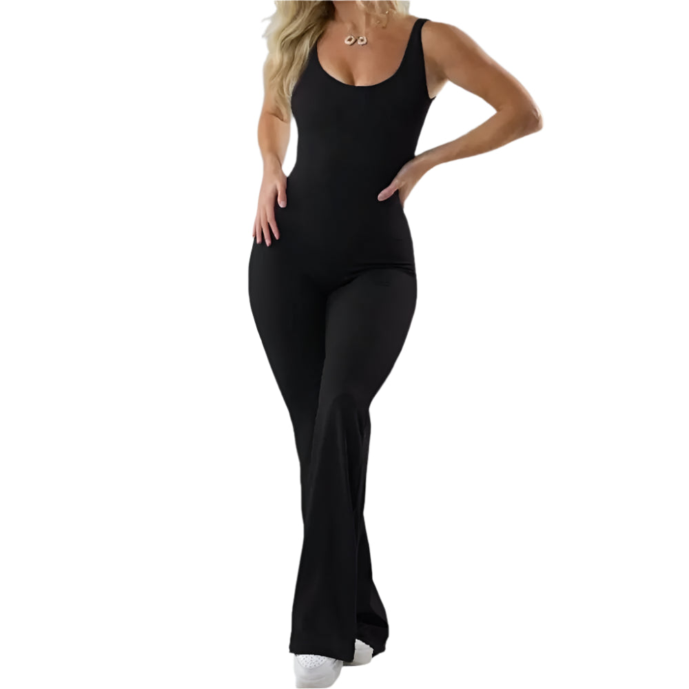 Dam Jumpsuit Blommiga Ben Rygglös Polyester-1