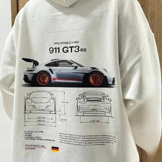 Hanorac oversize pentru femei cu imprimeu sportiv