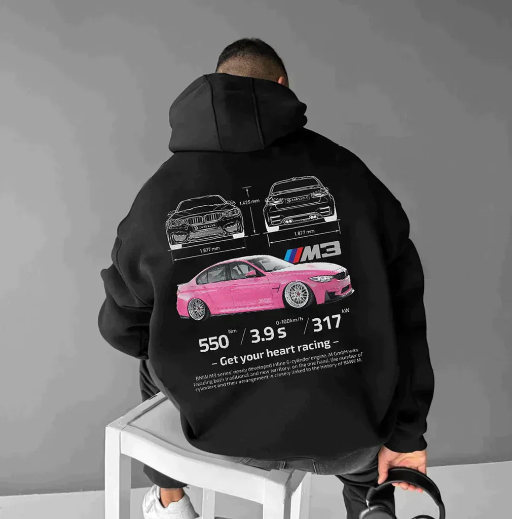 Hanorac oversize pentru femei cu imprimeu sportiv