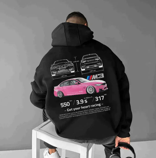 Hanorac oversize pentru femei cu imprimeu sportiv