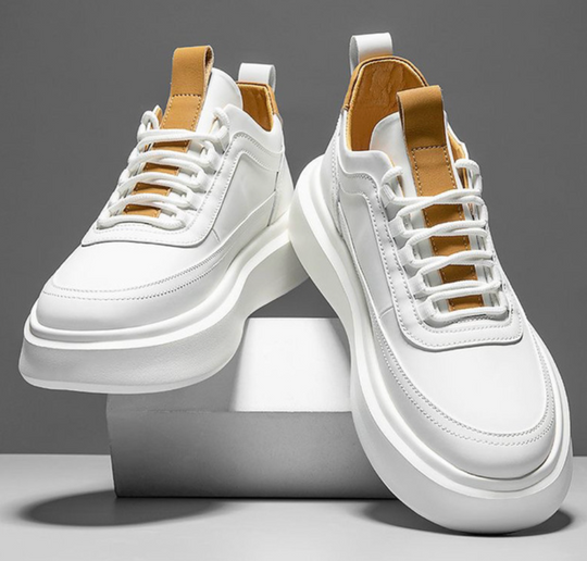 Variant image for Hvide Herre Sneakers Trendy Design Komfortabelt Materiale-9