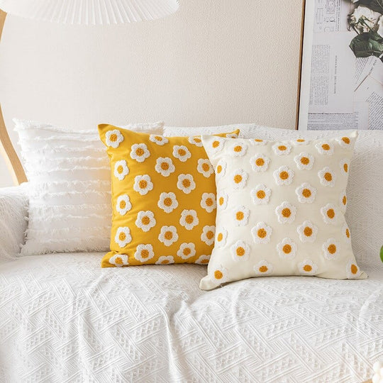 Husă de Pernă Decorativă Boho cu Motiv Rafinant și Fermoar Ascuns 2