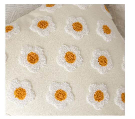 Husă de Pernă Decorativă Boho cu Motiv Rafinant și Fermoar Ascuns 3