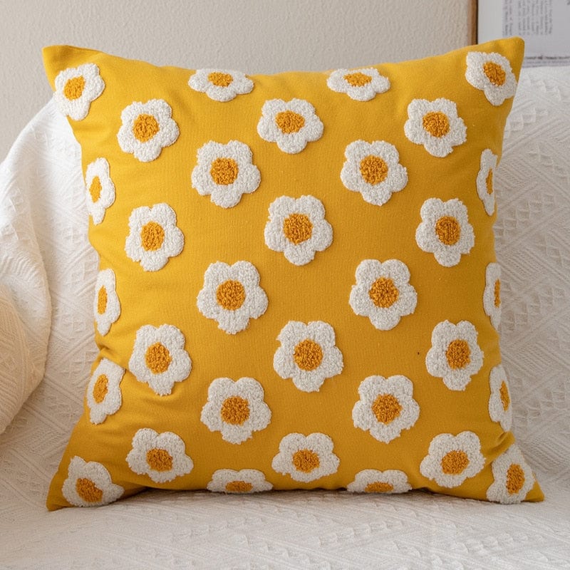 Husă de Pernă Decorativă Boho cu Motiv Rafinant și Fermoar Ascuns 4