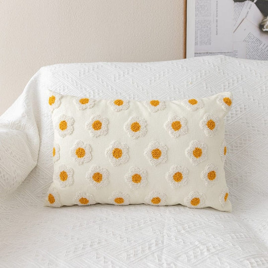 Husă de Pernă Decorativă Boho cu Motiv Rafinant și Fermoar Ascuns 5