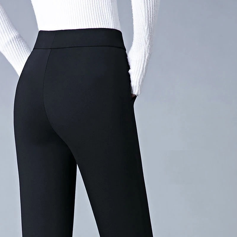 Damesbroek Hoge Taille Elastisch Comfortabel Aansluitend 4