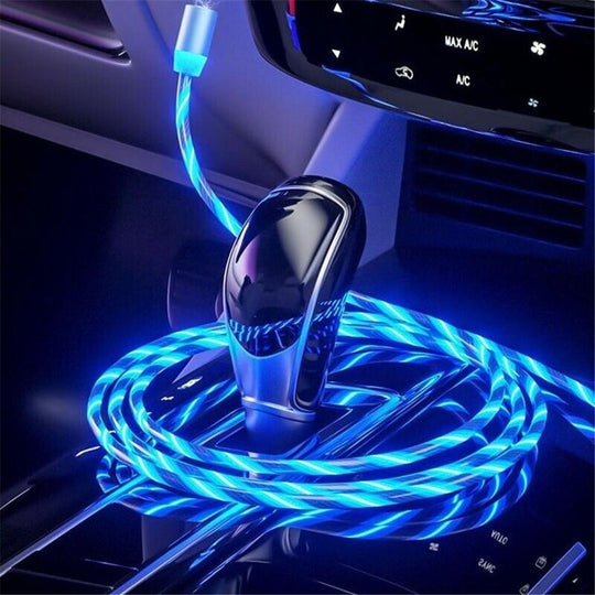 Iglow Cablu De Încărcare Usb Magnetico-Led 3 În 1