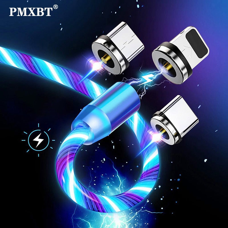 Iglow Cablu De Încărcare Usb Magnetico-Led 3 În 1