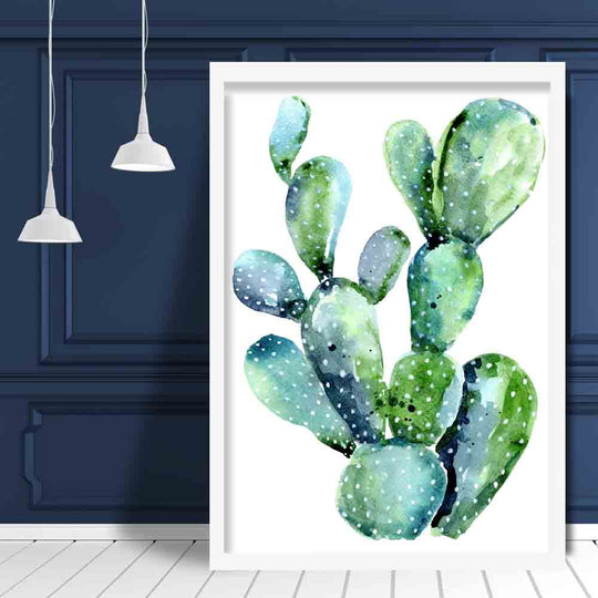 Imprimare Acuarelă Cactus Artistică pentru Decor 2