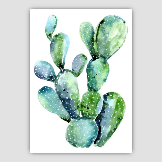 Imprimare Acuarelă Cactus Artistică pentru Decor 3
