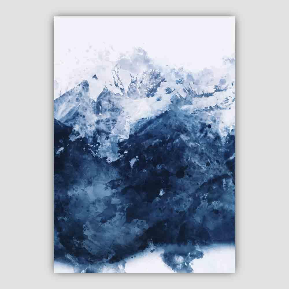 Imprimare Artă Abstractă Munte Albastru 3