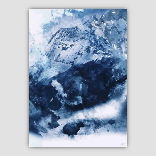 Imprimare Artă Acuarelă Munte Abstract Albastru nr. 3 3