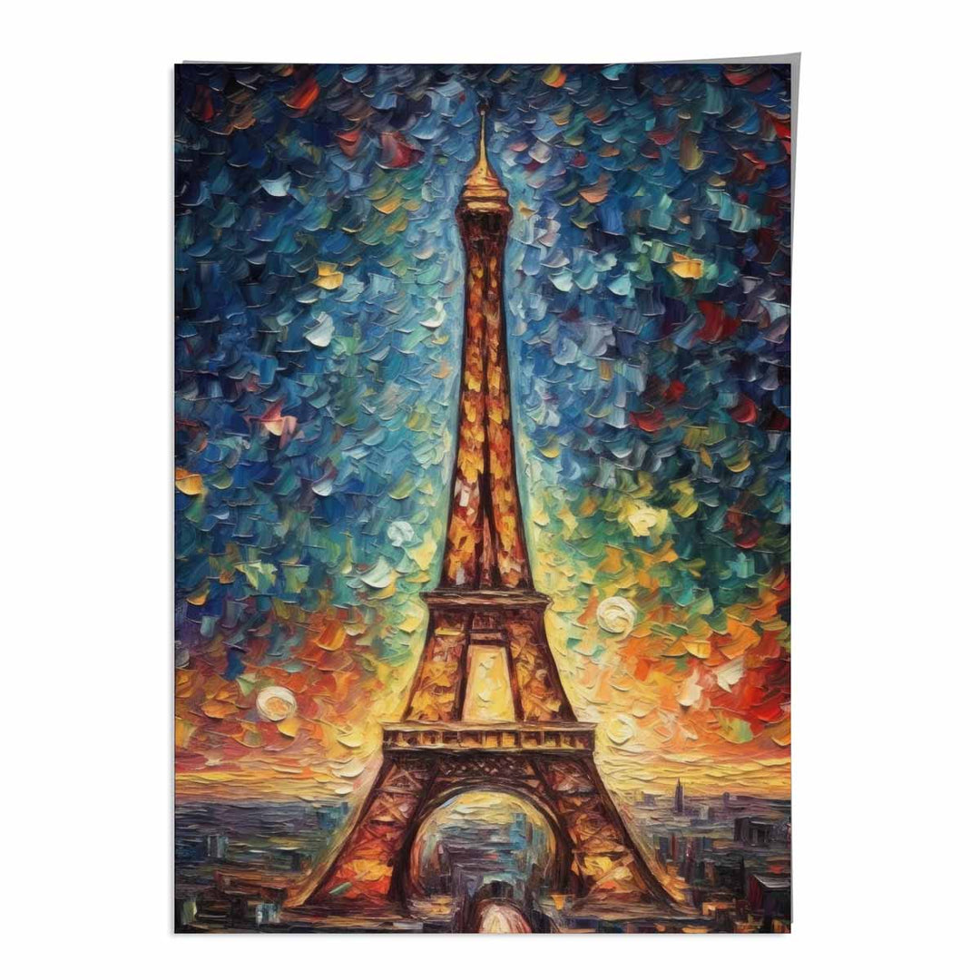Imprimare Artă Turnul Eiffel la Apus 0