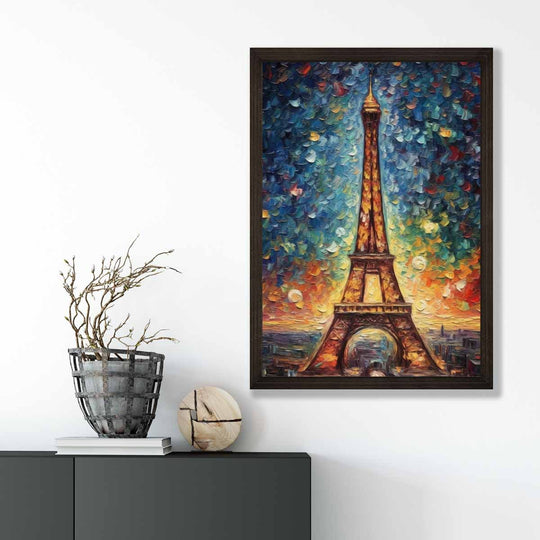 Imprimare Artă Turnul Eiffel la Apus 3