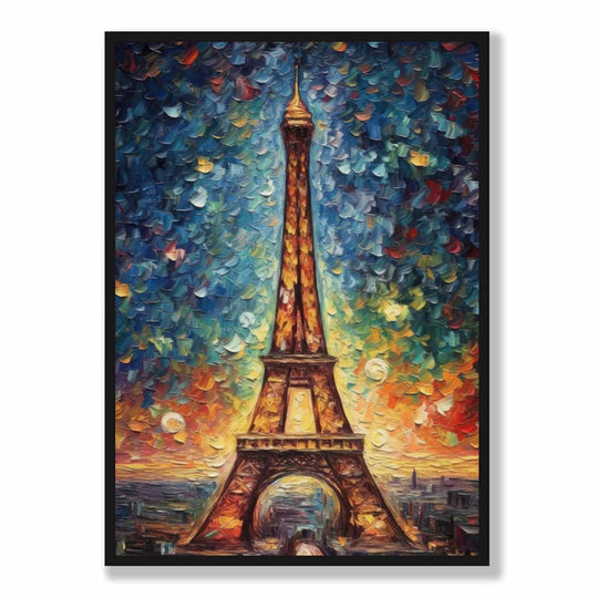 Imprimare Artă Turnul Eiffel la Apus 5