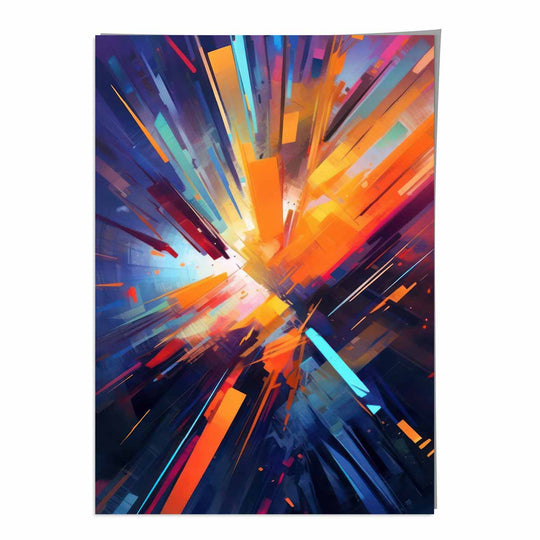 Imprimare Artistică Abstractă Colorată pentru Interior Modern 0
